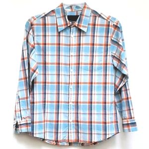 25  Urban Pipeline Plaid Long Sheeve Shirt Size L14/16